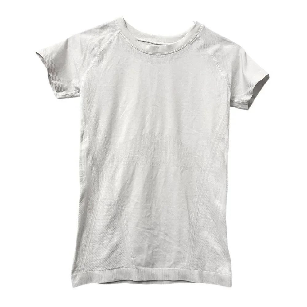 Old Navy Crew Neck Short Sleeve Mesh Panel Athletic T-shirt White Small
